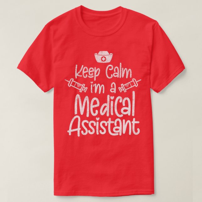 T-shirt Conserver Le Calme Ix27m Un Assistant Médicale 1 (Design devant)