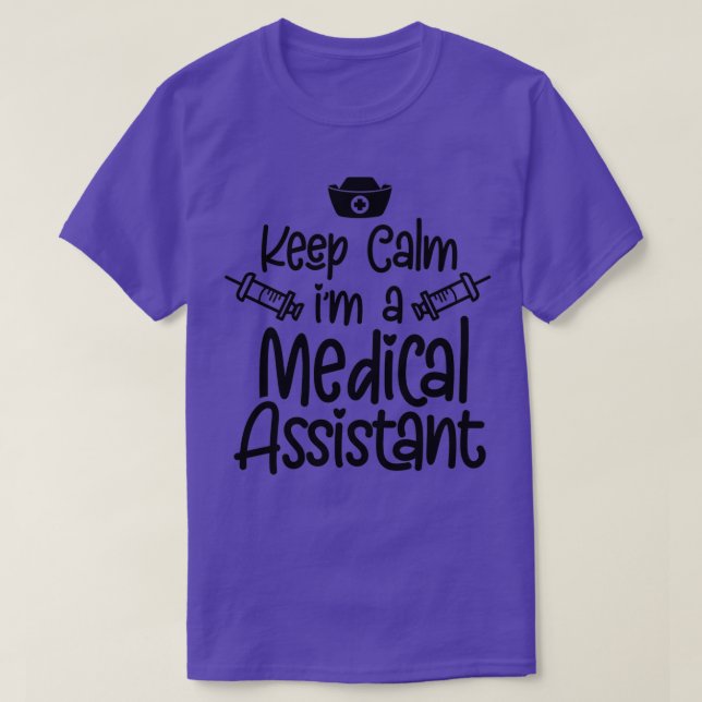 T-shirt Conserver Le Calme Ix27m Un Assistant Médicale 5 (Design devant)
