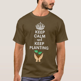 T-shirt Conserver le calme Plante Lover Cadeaux Florist Ts