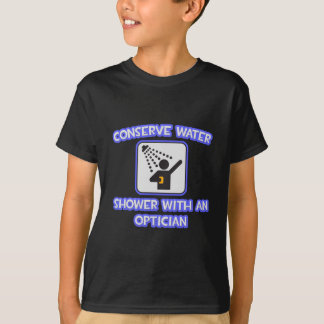 T-shirt Conserver l'eau .. Douche avec Opticien