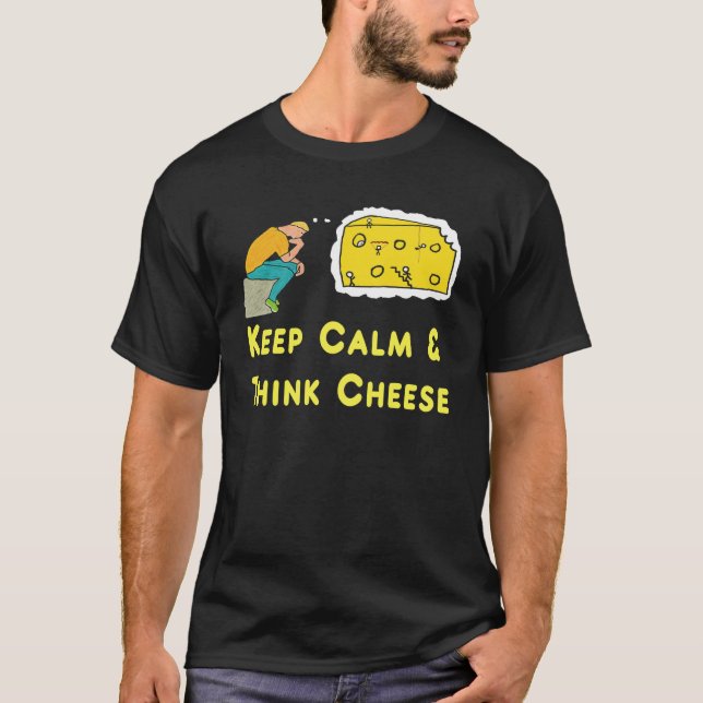 T-shirt Conserver un pistolet à fromage au calme (Devant)