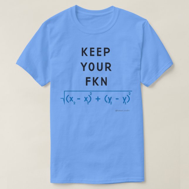 T-shirt Conserver Votre Distance Fkn (Design devant)