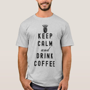 T-SHIRT CONSERVEZ CALME ET BOIRE CAFÉ - COFFRE AMOUREUX T-