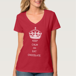T-SHIRT CONSERVEZ LE CHOCOLAT DE MANGE CALME