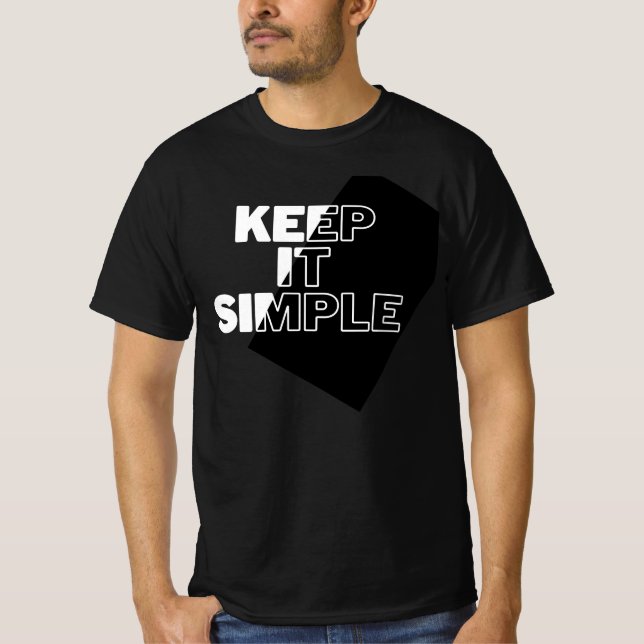 T-SHIRT CONSERVEZ-LE SIMPLE (Devant)