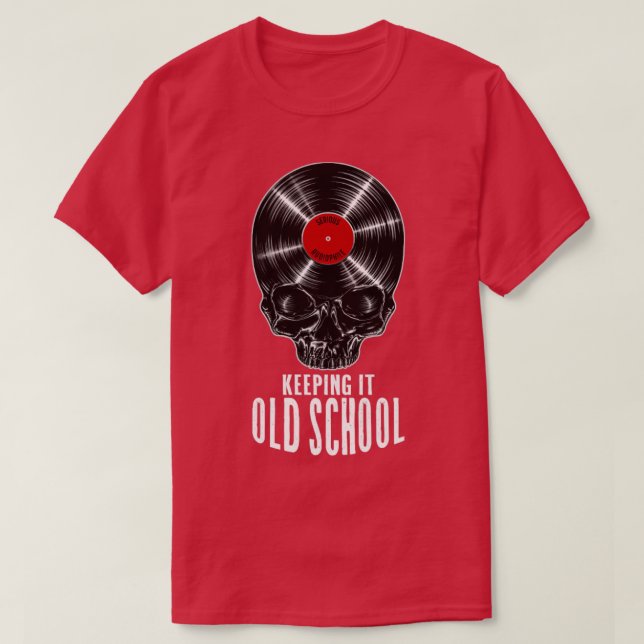 T-shirt Conservez-Le Vieux Enseignement Vinyl Record Colle (Design devant)