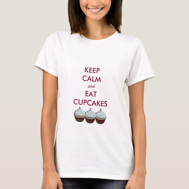 T-shirt Conservez les petits gâteaux calmes (Devant)