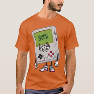 T-shirt Console 8 bits Game Over Retro Handt