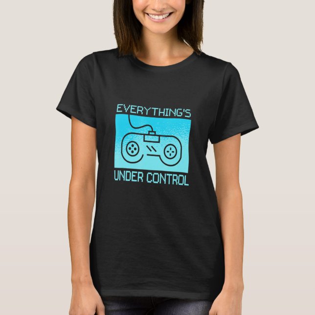 T-shirt Console de jeu de contrôleur vidéo Gamer Streami (Devant)
