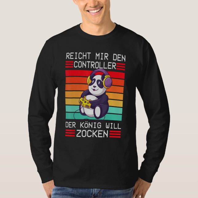 T-shirt Console de jeu Enich Mir Den Contrôleur König (Devant)
