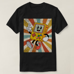 T-shirt Console de jeu portable rétro dessin animé