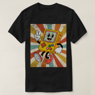 T-shirt Console de jeu portable rétro dessin animé