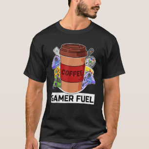 T-shirt Console de jeu vidéo sur le carburant du joueur et