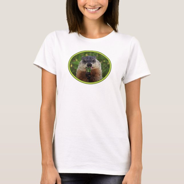 T-shirt Consommation de marmotte de printemps (Devant)