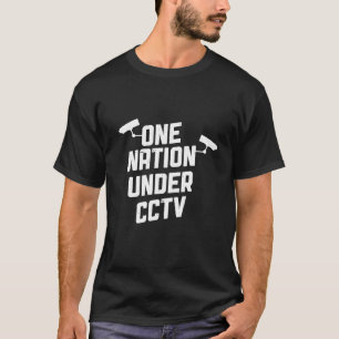 T-shirt Conspiration Branchée Une Nation Sous Caméra Spy C