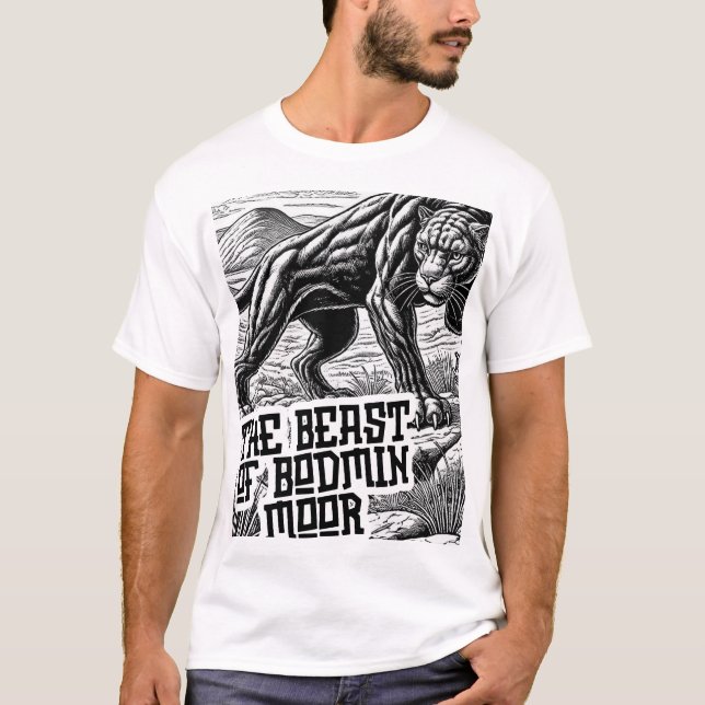 T-shirt Conspiration cryptée - La bête de Bodmin Moor (Devant)