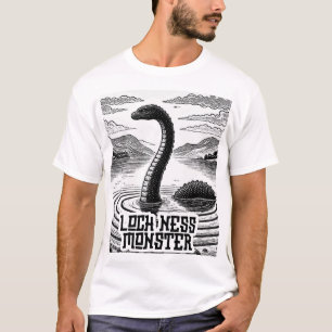 T-shirt Conspiration cryptée - Monstre Loch Ness