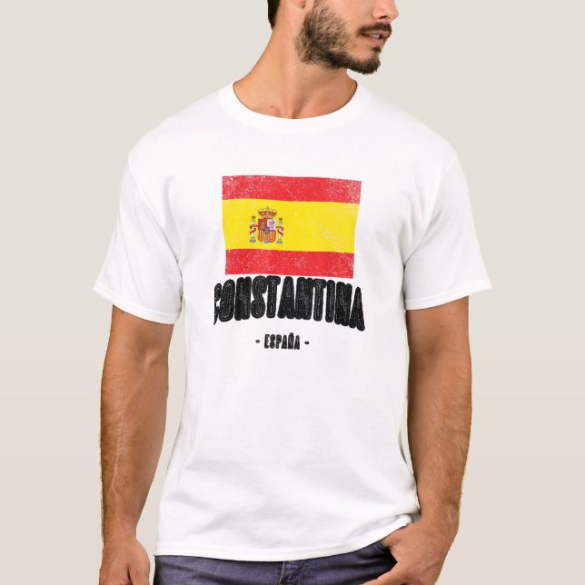 T-shirt Constantina Espagne Es Drapeau Ville - Bandera Rop (Devant)