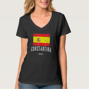 T-shirt Constantina Espagne Es Drapeau Ville Bandera Ropa