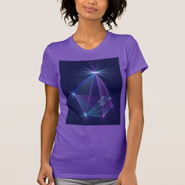 T-shirt Constellation, Art Fractal Abstrait Fantastique (Devant)