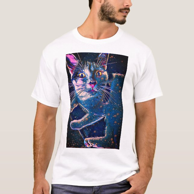 T-shirt Constellation de chat (Devant)