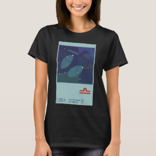 T-shirt Constellation de la Balance Zodiaque Vintage Astro