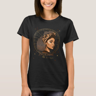 T-shirt Constellation du zodiaque Lion Reine Noire