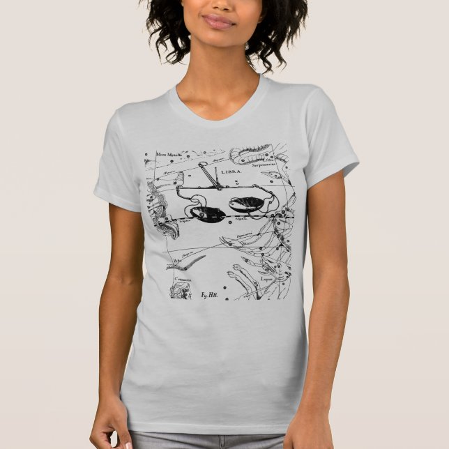 T-shirt Constellation Hevelius de Balance 1690 styles de (Devant)