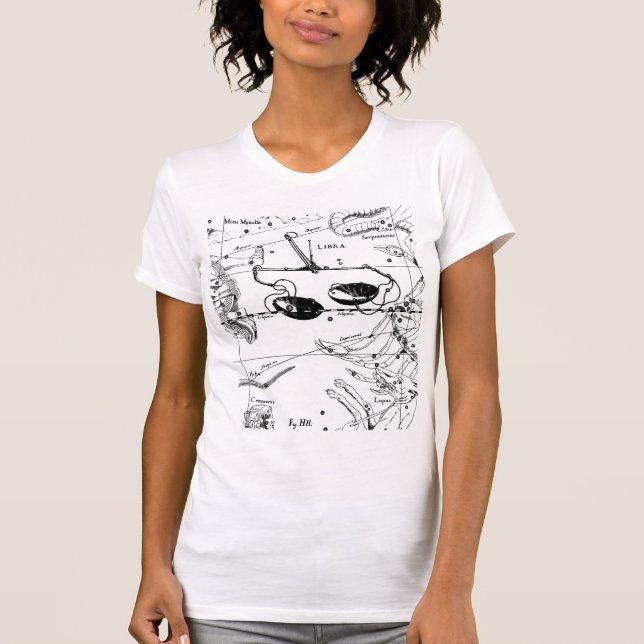 T-shirt Constellation Hevelius de Balance 1690 styles de (Devant)