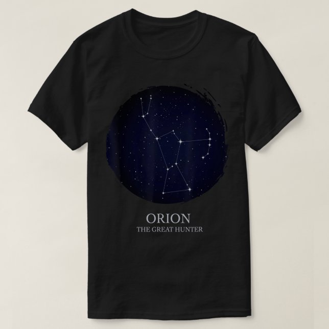 T-shirt Constellation Orion D'Orion L'Étoile Orion Hunter (Design devant)