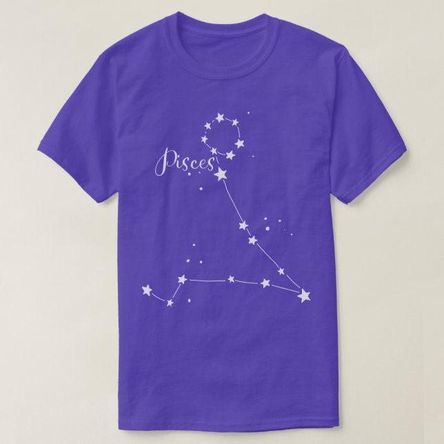 T-shirt Constellation Zodiac Pisces (Design devant)