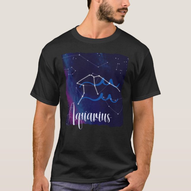 T-shirt Constellation Zodiaque Aquarius (Devant)