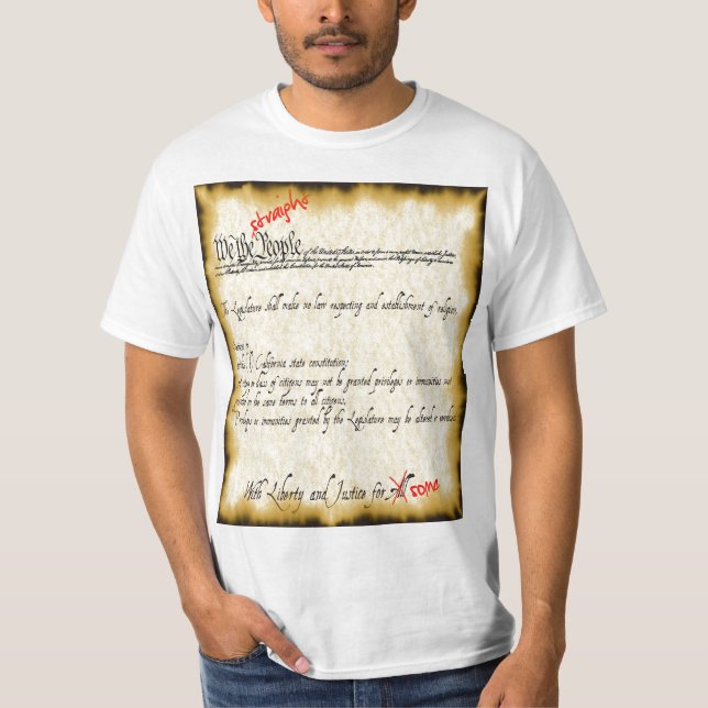 T-shirt constitution de Prop8 (Devant)