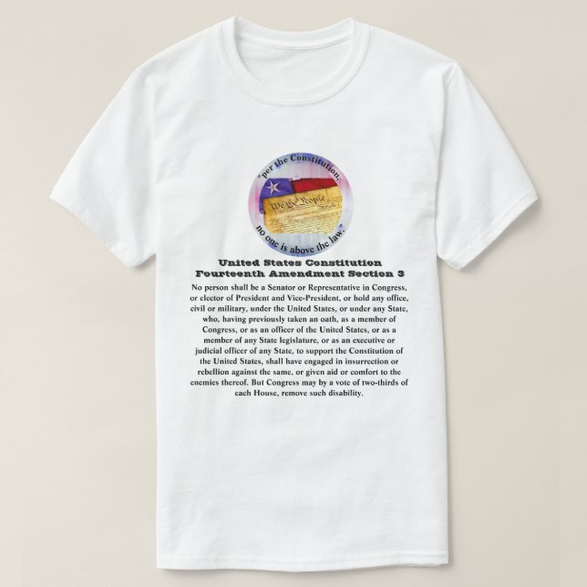 T-shirt Constitution des États-Unis Quatorzième amendement (Design devant)