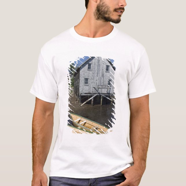 T-shirt Constructeur de dory, Lunenburg, Nouvelle-Écosse,  (Devant)