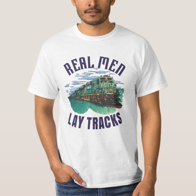 T-shirt Constructeur de voie fier (Devant)