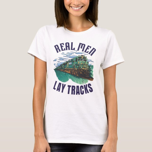 T-shirt Constructeur de voie fier (Devant)
