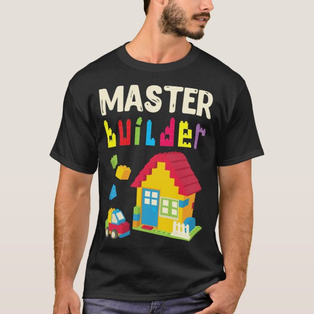 T-shirt Constructeur jouet maison architecte constructeur  (Devant)
