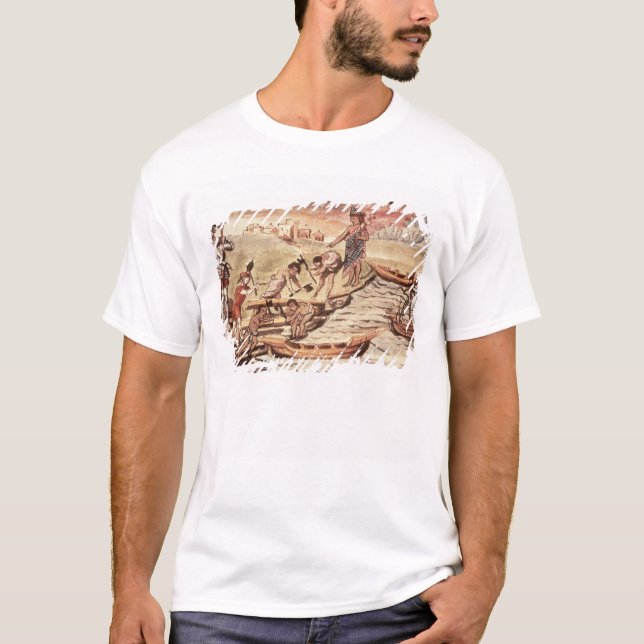 T-shirt Constructeurs de bateaux indiens mexicains (Devant)