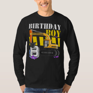 T-shirt Construction Camion Excavateur 8e anniversaire Gar