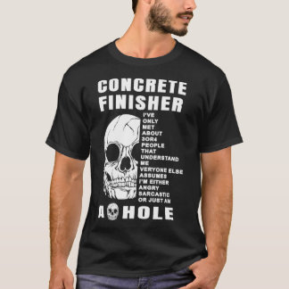 T-shirt Construction Concret Finisseur Autoroute crâne
