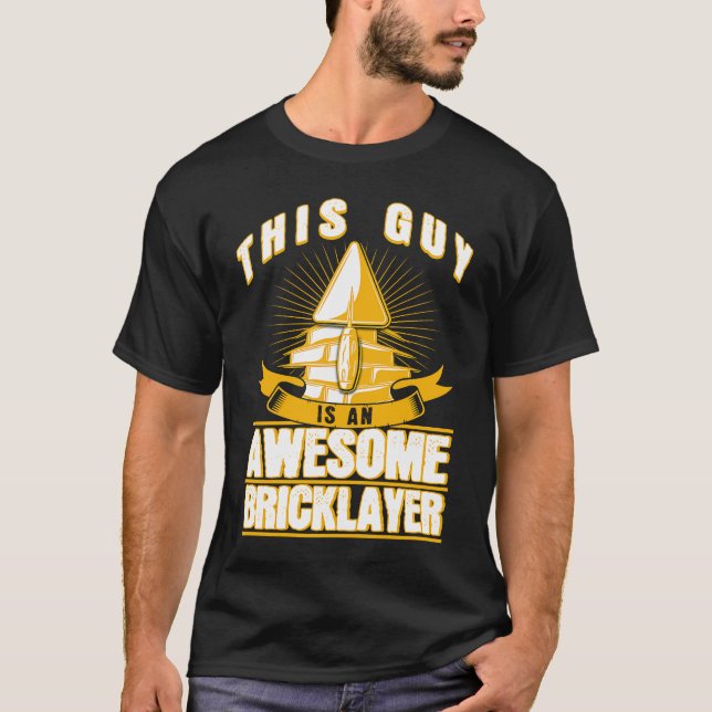 T-shirt Construction de brique ouvrier (Devant)