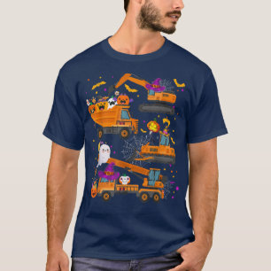 T-shirt Construction de l'excavateur Tru de la grue de véh