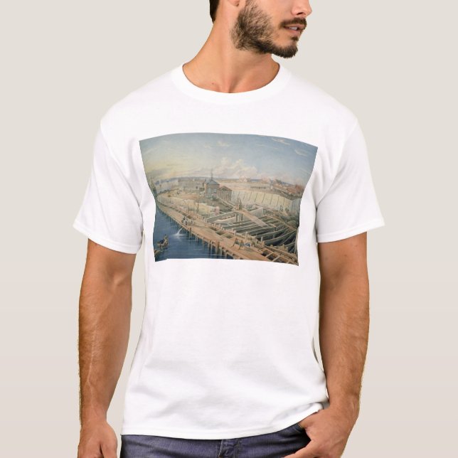 T-shirt Construction des docks (Devant)