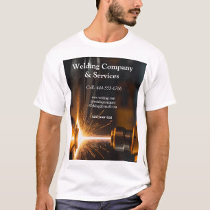 T-shirt Construction du contrat de soudure ajouter nom con