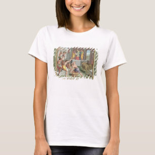T-shirt Construction du temple de Solomon, illustration de