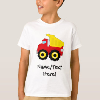 T-shirt Construction Dumptruck de garçons d'enfants