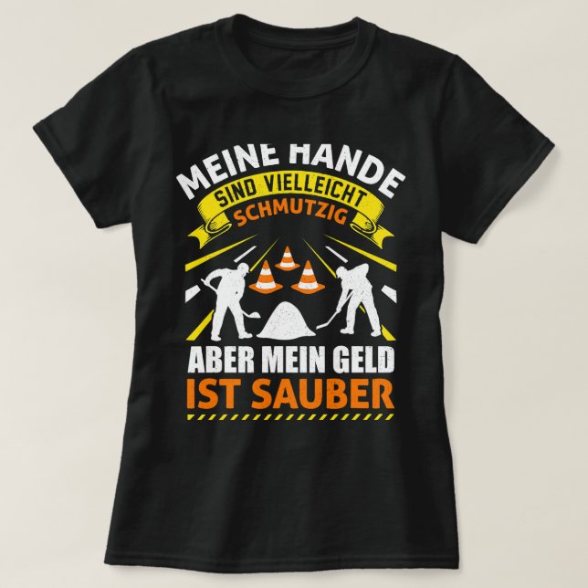 T-shirt Construction d'un chantier de construction constru (Design devant)
