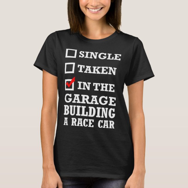 T-shirt Construction D'Un Racecar (Devant)