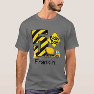 T-shirt Construction Enfants 5E Anniversaire Franklin Boys